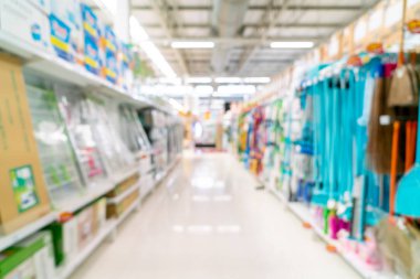 Soyut bulanıklık ve arka plan için ufuk içinde süpermarket