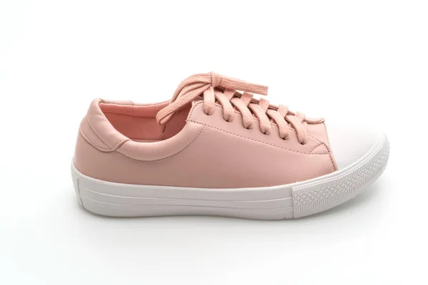 Rosa Sneakers Skor Isolerad Vit Bakgrund — Stockfoto