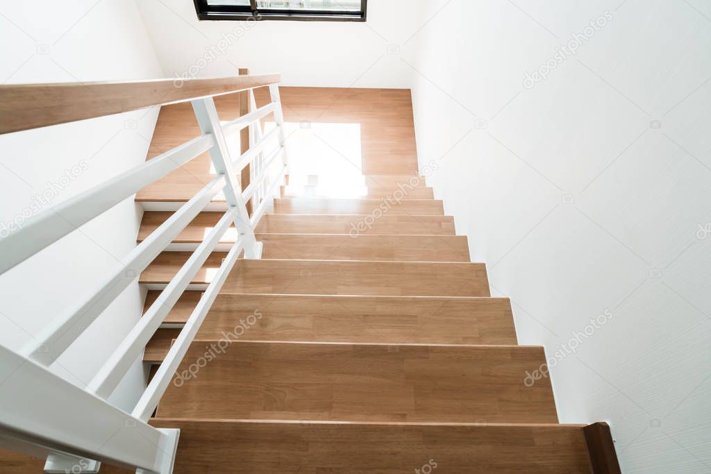 empty architecture of stair step design