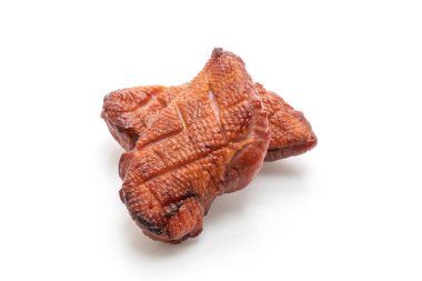 Beyaz arka plan üzerinde izole ızgara duck meme