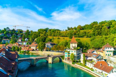 İsviçre 'nin başkenti Bern' de Güzel Mimarlık