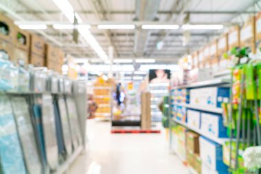 Soyut bulanıklık ve arka plan için ufuk içinde süpermarket