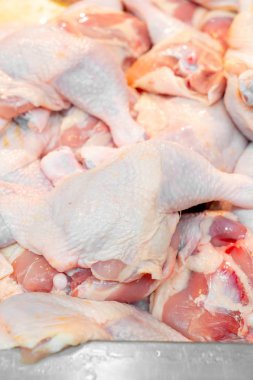 yakın çekim taze tavuk ham detay