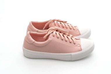 pembe spor ayakkabı ayakkabı izole beyaz arka plan üzerinde