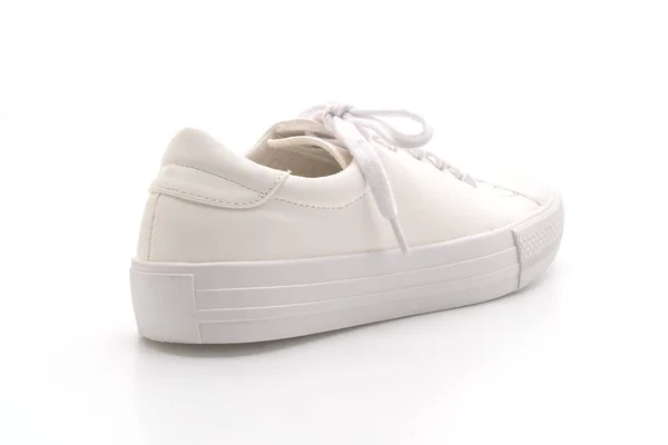 Witte Sneakers Geïsoleerd Witte Achtergrond — Stockfoto