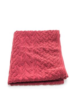 Beyaz arkaplanda izole edilmiş havlu