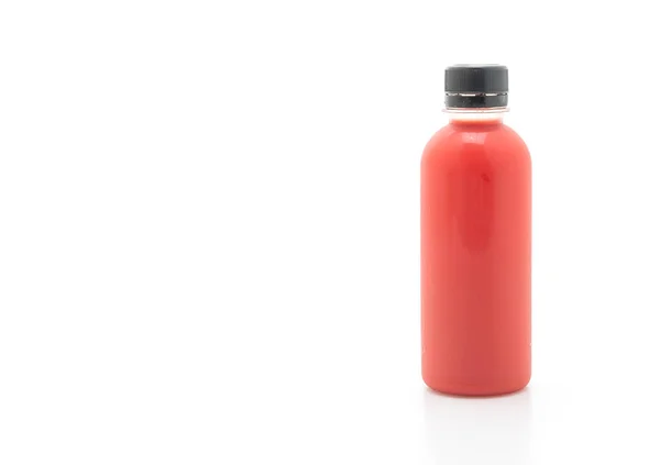 Botella Jugo Frutas Verduras Bebida Saludable Aislado Sobre Fondo Blanco —  Fotos de Stock
