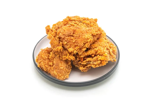 Τηγανητό Κοτόπουλο Γεύμα Πρόχειρο Φαγητό Και Ανθυγιεινά Τρόφιμα Που Απομονώνονται — Φωτογραφία Αρχείου
