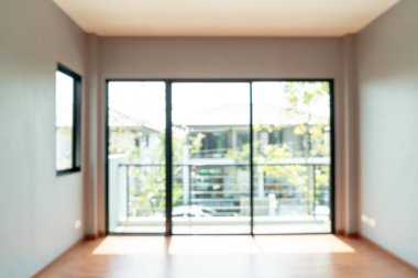 boş oda-pencere ve kapı ev için arka plan bulanıklık