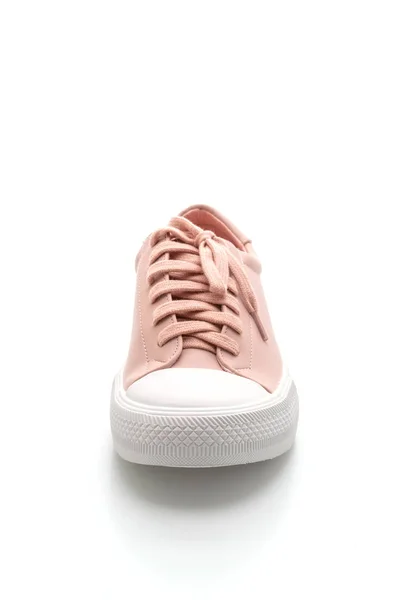 Zapatillas Deporte Color Rosa Aisladas Sobre Fondo Blanco — Foto de Stock