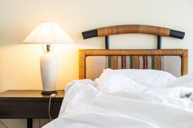 Yastık yatak yatak odası iç dekorasyon rumple