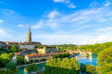 İsviçre 'nin başkenti Bern' de Güzel Mimarlık