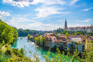 İsviçre 'nin başkenti Bern' de Güzel Mimarlık