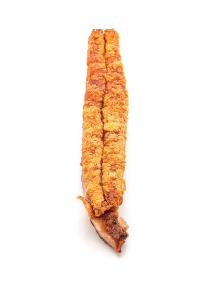 Fried Streaky Pork Crispy Pork Deep Fried Pork Belly Aislado — Foto de Stock