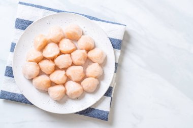 Çin karides pişmiş hamur tatlısı - Asya gıda tarzı