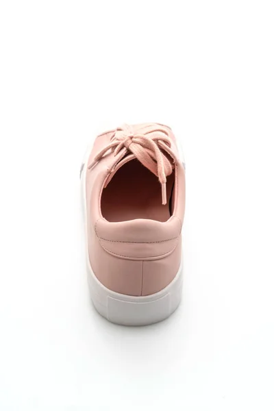 Розовые Кроссовки Обувь Изолированы Белом Фоне — стоковое фото