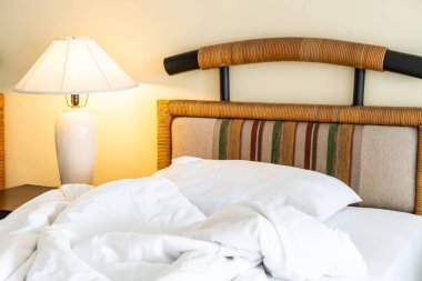 Yastık yatak yatak odası iç dekorasyon rumple