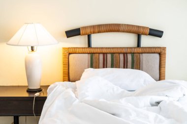 Yastık yatak yatak odası iç dekorasyon rumple