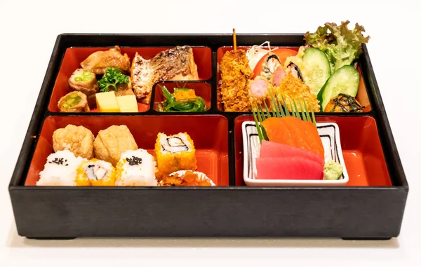 Food Bento Box Set Japanese Food Style — Stock Photo, Image