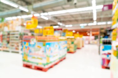 Soyut bulanıklık ve arka plan için ufuk içinde süpermarket