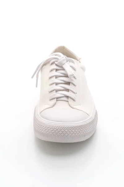 Beyaz Arka Planda Izole Edilmiş Beyaz Spor Ayakkabılar — Stok fotoğraf