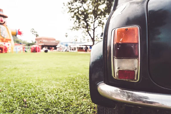 Luz Cabeza Del Coche Viejo Filtro Efecto Vintage — Foto de Stock