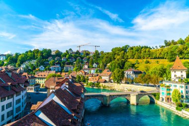 İsviçre 'nin başkenti Bern' de Güzel Mimarlık