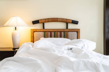 Yastık yatak yatak odası iç dekorasyon rumple