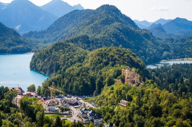 Hohenschwangau ve Alpsee, Bavyera Almanya