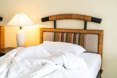 Yastık yatak yatak odası iç dekorasyon rumple