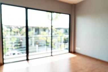 boş oda-pencere ve kapı ev için arka plan bulanıklık