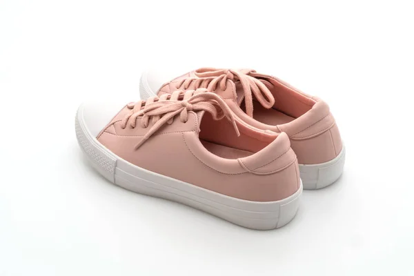 Rózsaszín Cipők Cipők Elszigetelt Fehér Background — Stock Fotó