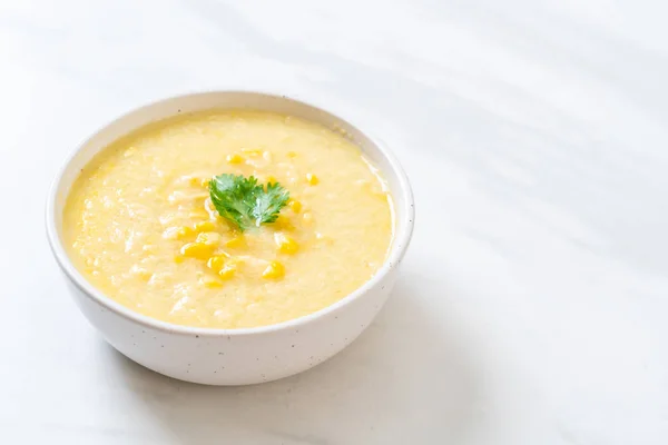 corn soup bowl - healthy food style