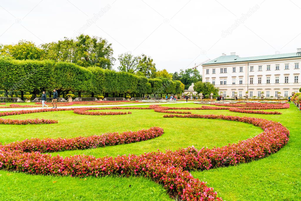 Mirabell garden in Salzburg City, Austria