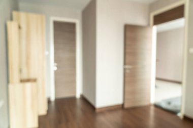 Soyut bulanıklık ve ufuk konut iç arka planı için