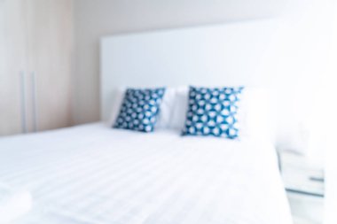 soyut bulanıklık ve odaklanmış yatak odası arka plan için iç mekan