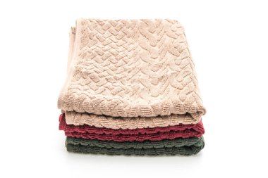 Beyaz arkaplanda izole edilmiş havlu