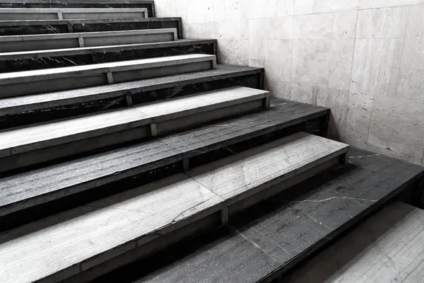 Abstrakte Treppen Schritt Schwarz Weiß — Stockfoto