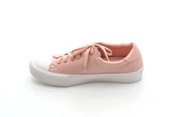粉红色运动鞋鞋孤立在白色背景 — 图库照片