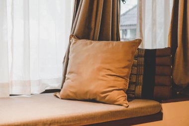 Yastık kanepe dekorasyon yatak odası iç - Vintage ışık filtresi