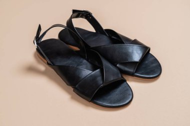 moda erkek ve kadın deri sandalet slingback ile