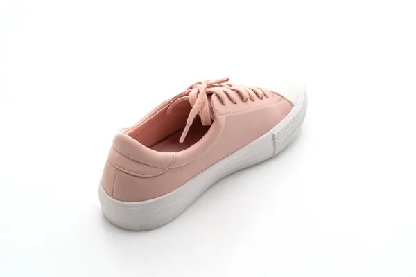 Zapatillas Deporte Color Rosa Aisladas Sobre Fondo Blanco —  Fotos de Stock