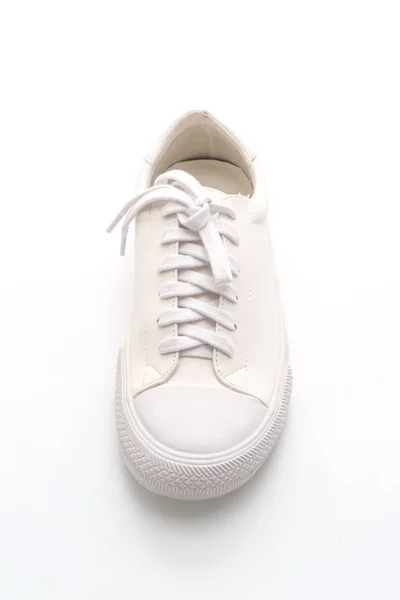 Sneakers Bianche Isolate Sfondo Bianco — Foto Stock