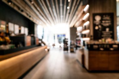 Soyut bulanıklık ve kahve salonu kafeterya ve restoran için arka plan defocused