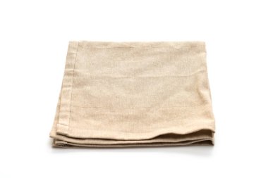 Beyaz arka plan üzerinde izole mutfak bezi (peçete)