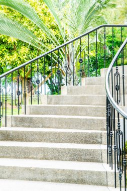 Soyut merdiven adım dekorasyon Bahçe