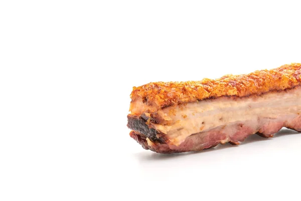 Fried Streaky Pork Crispy Pork Deep Fried Pork Belly Aislado — Foto de Stock