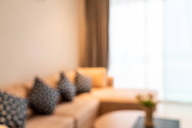 soyut bulanıklık ve odaklanmış oturma odası arka plan için iç mekan