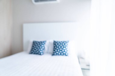 soyut bulanıklık ve odaklanmış yatak odası arka plan için iç mekan