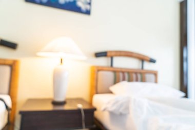 soyut bulanıklık ve odaklanmış yatak odası arka plan için iç mekan